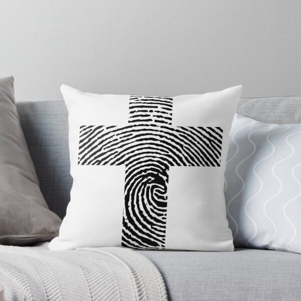Item preview, Fingerprint cross graphic design art print designed and sold by dcrc.