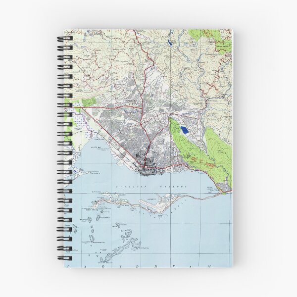 Item preview, Vintage Kingston Jamaica Map (1965) designed and sold by BravuraMedia.