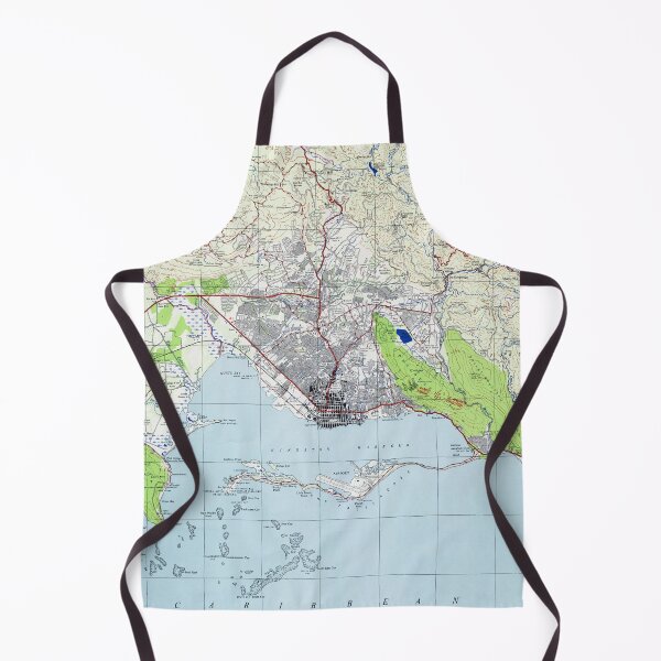 Item preview, Vintage Kingston Jamaica Map (1965) designed and sold by BravuraMedia.