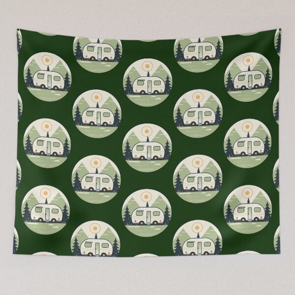 Item preview, Minimalist Green Airstream Adventurer designed and sold by bruengene.