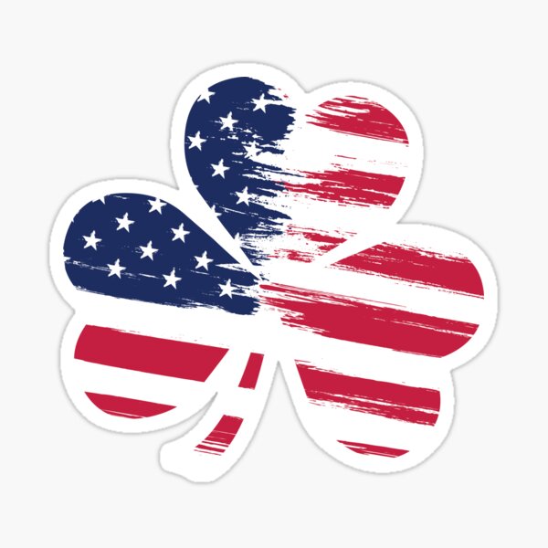 Item preview, American USA Irish Flag Shamrock St Patricks Day  designed and sold by Bronby.