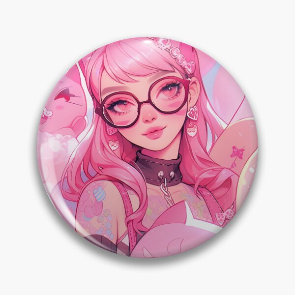 Item preview, Adorable Pink Animal Ears Anime Party Girl designed and sold by bubblegoth.