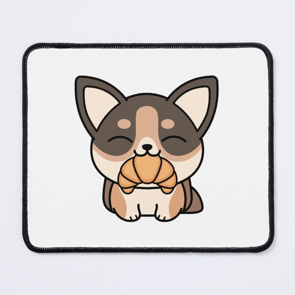Item preview, Croissant Corgi designed and sold by SideQuestDoodles.
