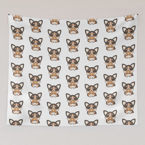 Item preview, Croissant Corgi designed and sold by SideQuestDoodles.