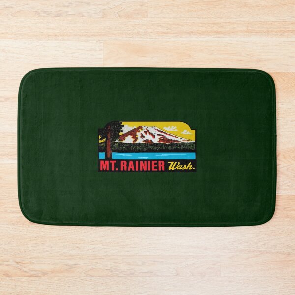 Item preview, Mount Rainier Washington National Park Vintage Travel Decal 2 designed and sold by bruengene.
