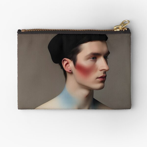 Man in red skirt Zipper Pouch