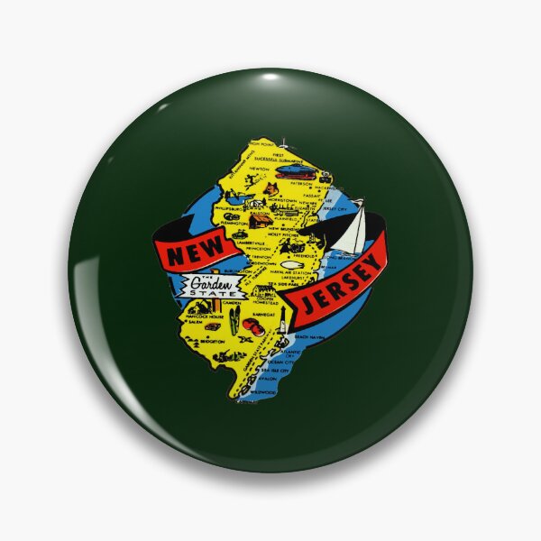 Item preview, New Jersey State Map Vintage Travel Decal designed and sold by bruengene.