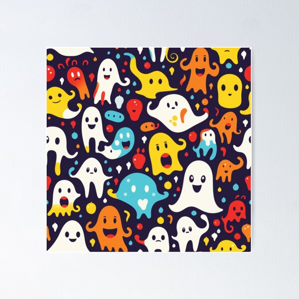 Item preview, Funky Spooky Halloween Pattern designed and sold by nununood.