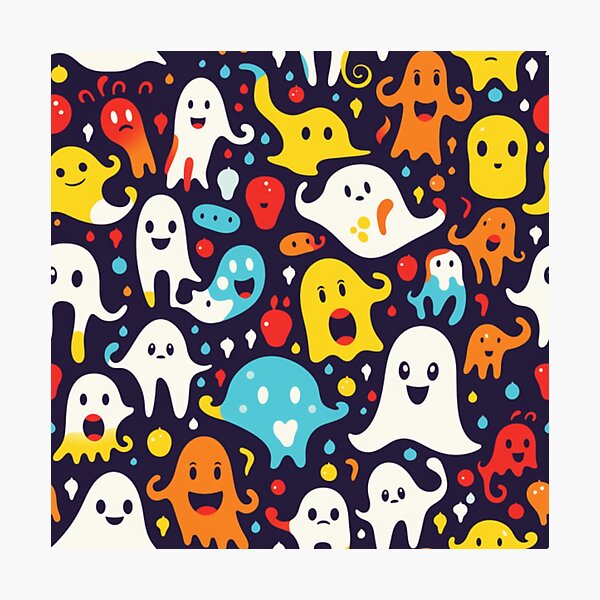 Item preview, Funky Spooky Halloween Pattern designed and sold by nununood.