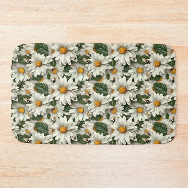 Item preview, 3D Daisy Flower Seamless Pattern, irresistible flowers. Realistic daisies  designed and sold by BonieDexter.