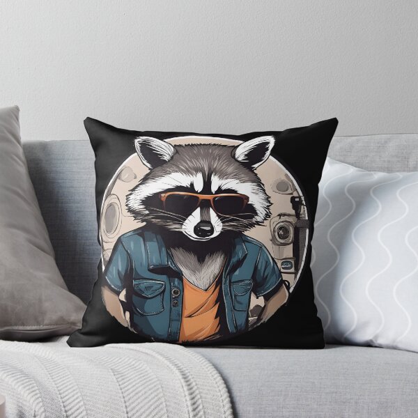 Artikelvorschau, Waschbär mit Sonnenbrille entworfen und verkauft von RaphDesign.