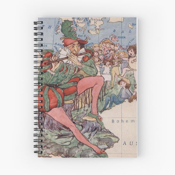 Item preview, Vintage Germany Pied Piper Map (1912) designed and sold by BravuraMedia.