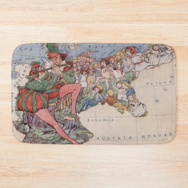 Item preview, Vintage Germany Pied Piper Map (1912) designed and sold by BravuraMedia.