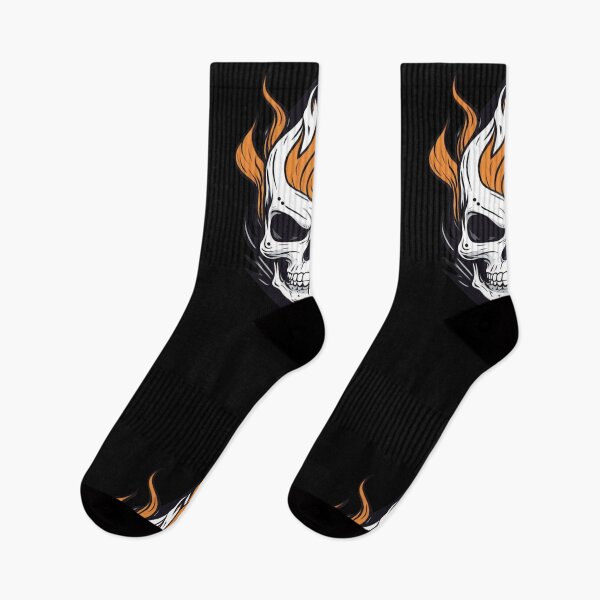 Item preview, Flaming Skull designed and sold by MadeleinesINK.