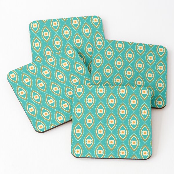 Item preview, Retro Drop Shapes and Flowers designed and sold by trdstudio.