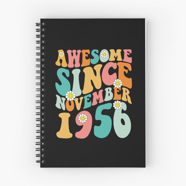Item preview, Awesome Since November 1956 | Made In 1956 | Retro Groovy Birthday designed and sold by Christina-grich.