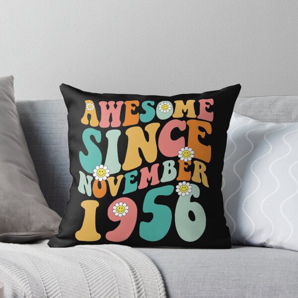 Item preview, Awesome Since November 1956 | Made In 1956 | Retro Groovy Birthday designed and sold by Christina-grich.