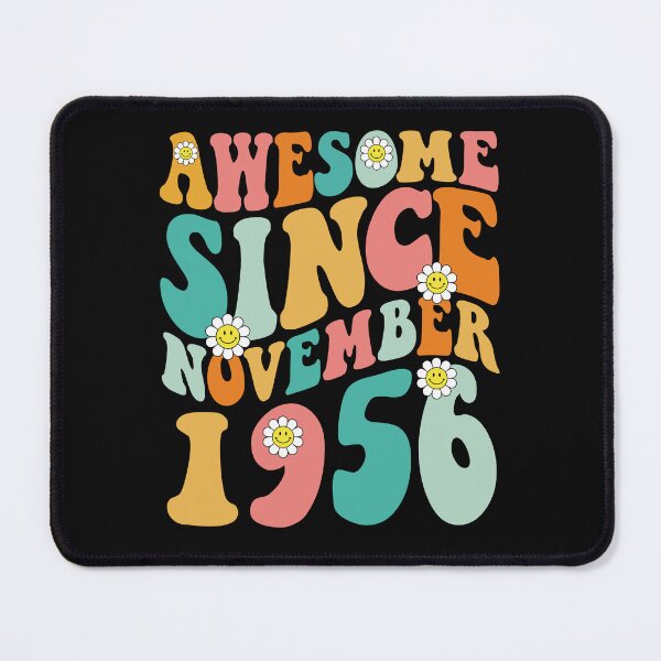 Item preview, Awesome Since November 1956 | Made In 1956 | Retro Groovy Birthday designed and sold by Christina-grich.
