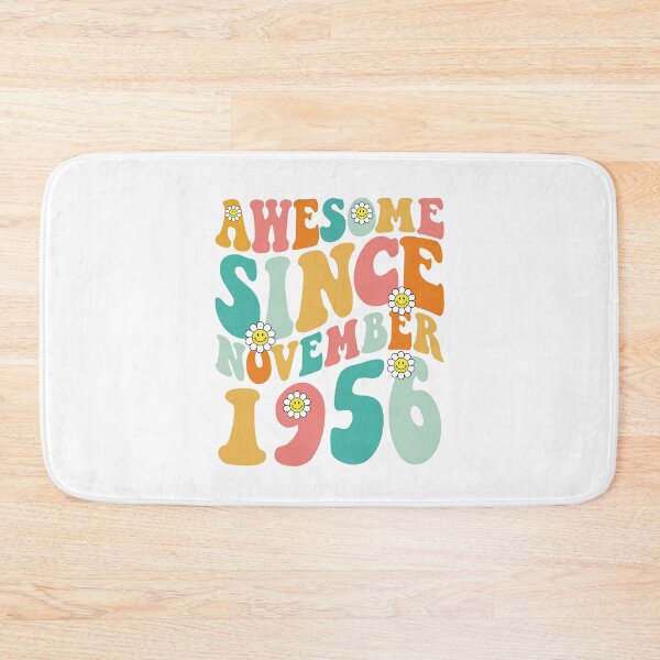 Item preview, Awesome Since November 1956 | Made In 1956 | Retro Groovy Birthday designed and sold by Christina-grich.