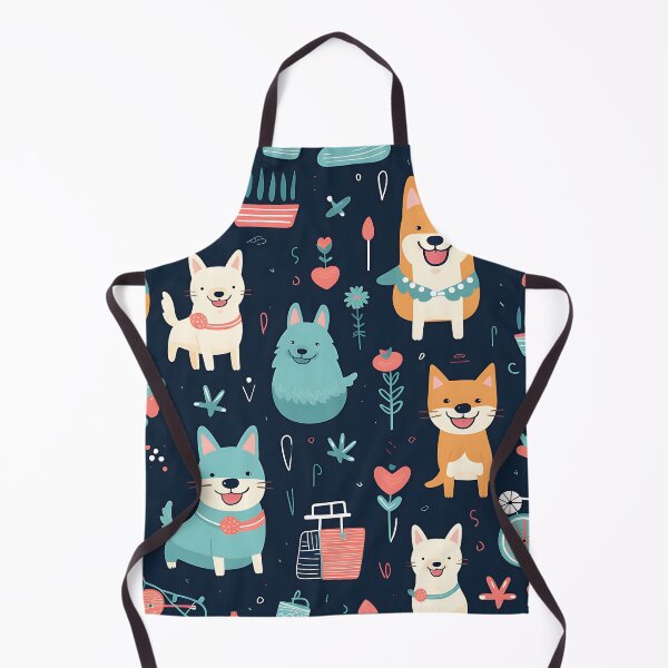 Item preview, Cute Puppies in Colorful Digital Art Pattern designed and sold by Digi-Artsy.