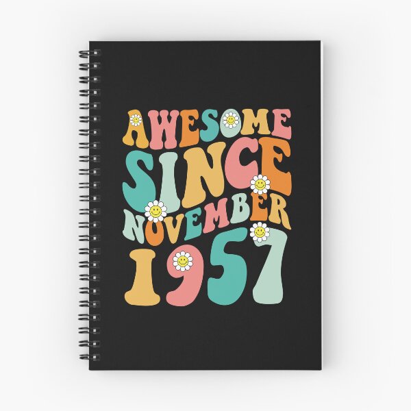 Item preview, Awesome Since November 1957 | Made In 1957 | Retro Groovy Birthday designed and sold by Christina-grich.