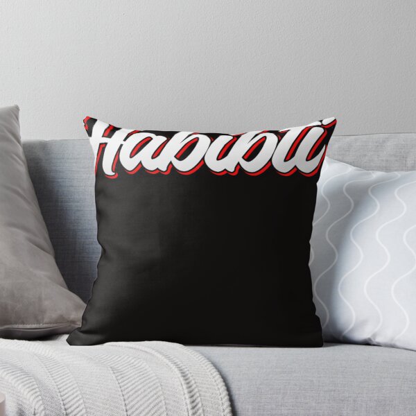 Item preview, Retro Habibti Name Label (Black) designed and sold by RAPHAEMATTH.