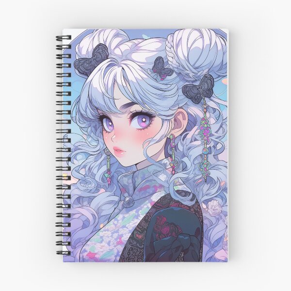 Item preview, Cute Pastel Blue Butterfly Anime Girl designed and sold by bubblegoth.