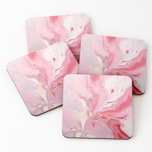 Artikelvorschau, Pink and White Marble Swirl entworfen und verkauft von Digi-Artsy.