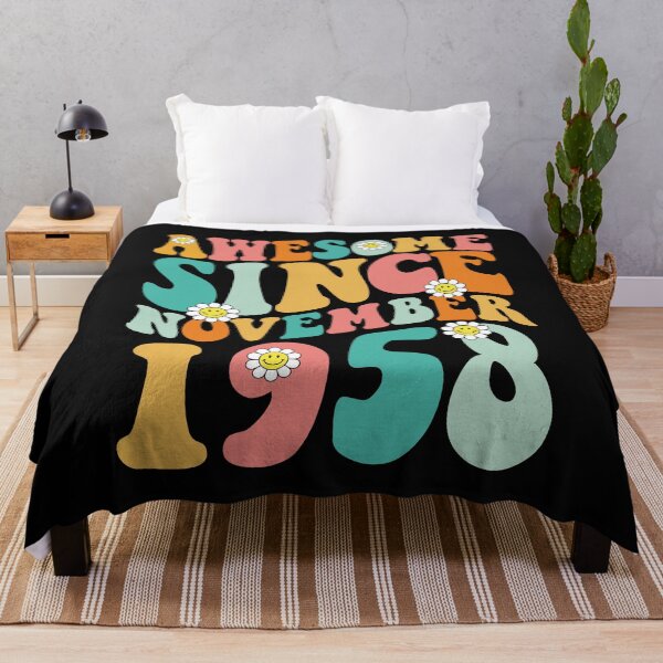 Item preview, Awesome Since November 1958 | Made In 1958 | Retro Groovy Birthday designed and sold by Christina-grich.
