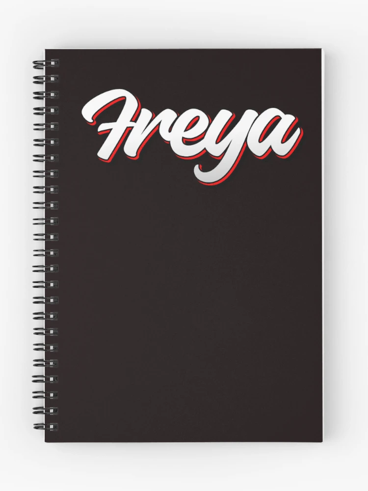 Thumbnail 1 of 3, Journal, Retro Freya Name Label designed and sold by RAPHAEMATTH.