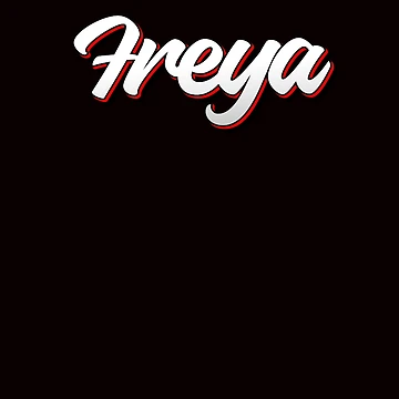 Artwork thumbnail, Retro Freya Name Label by RAPHAEMATTH