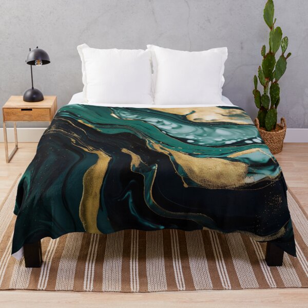 Aperçu de l'œuvre Ruby and Gold Marble Paint Swirl créée et vendue par Digi-Artsy.