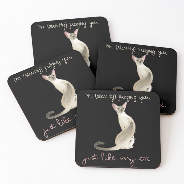 Item preview, I’m judging you - Siamese designed and sold by FelineEmporium.