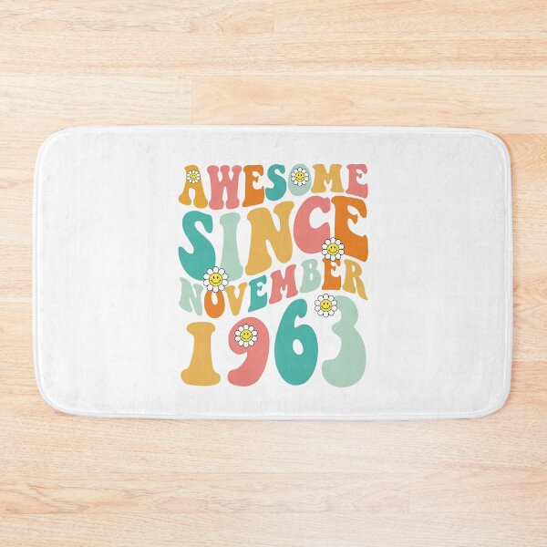 Item preview, Awesome Since November 1963 | Made In 1963 | Retro Groovy Birthday designed and sold by Christina-grich.