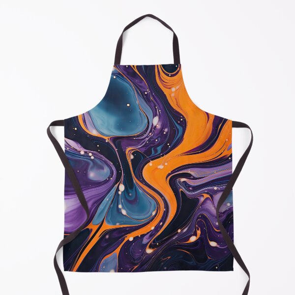 Artikelvorschau, Purple and Orange Marble Paint Swirl entworfen und verkauft von Digi-Artsy.