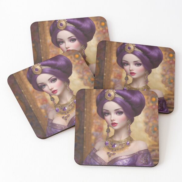 Item preview, Purple Haired Princess Dolly Daydream designed and sold by Tau Tia L Douglass.