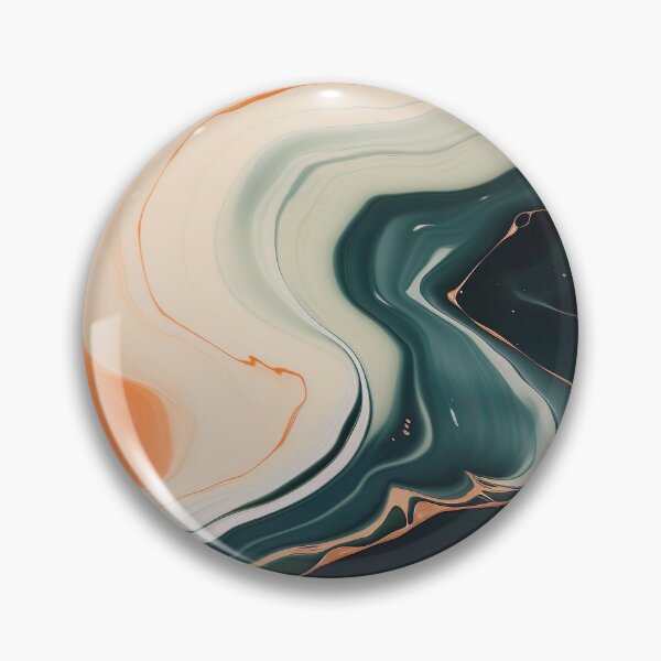 Artikelvorschau, Orange, Green, and White Marble Paint Swirl entworfen und verkauft von Digi-Artsy.