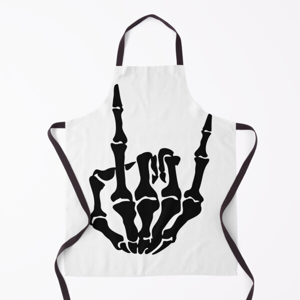 Item preview, Rock on skeleton hands graphic design print designed and sold by dcrc.