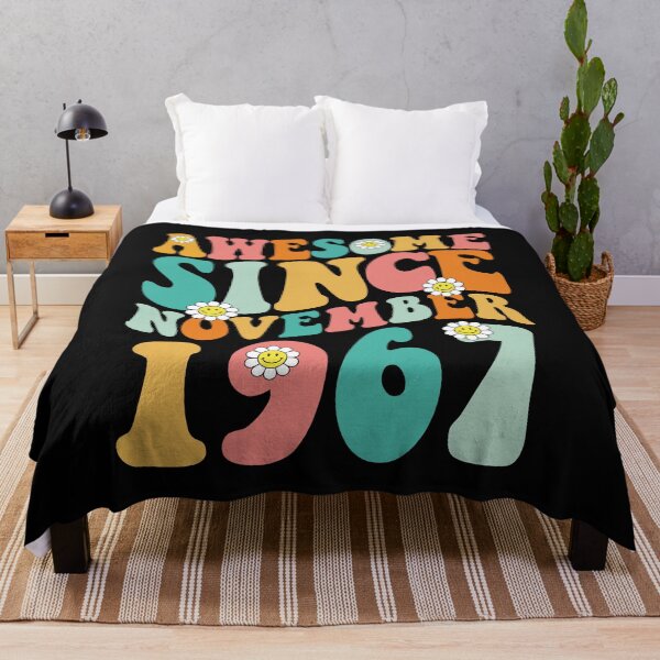 Item preview, Awesome Since November 1967 | Made In 1967 | Retro Groovy Birthday designed and sold by Christina-grich.