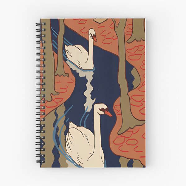 Item preview, Otto Eckmann, Five Swans designed and sold by NouveauEra.