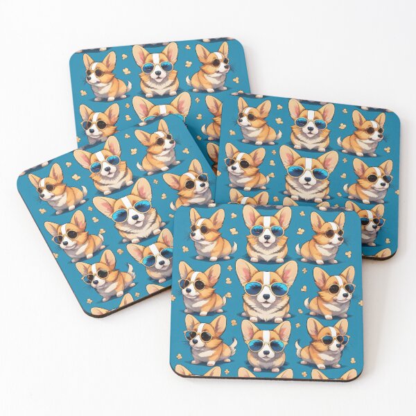 Item preview, Corgies wearing Sunglasses designed and sold by SoftLivingCore.