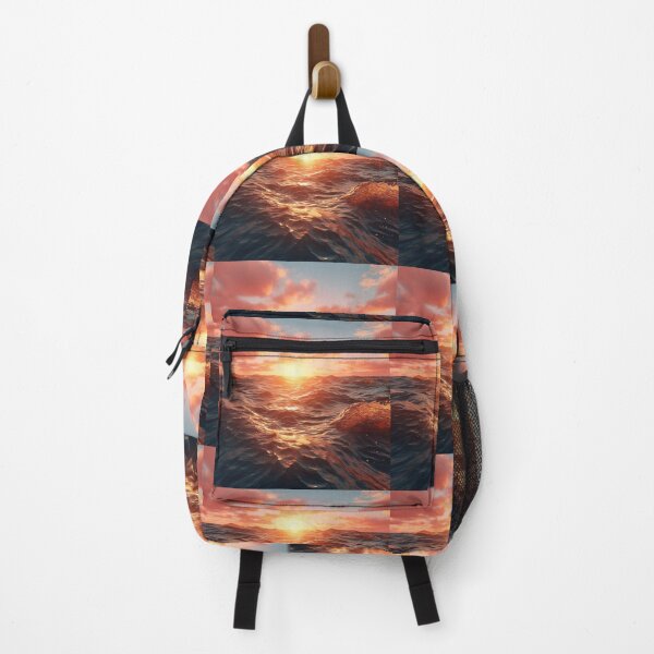 Item preview, Sea Waves Sunset Landscape designed and sold by LudwikeArts.