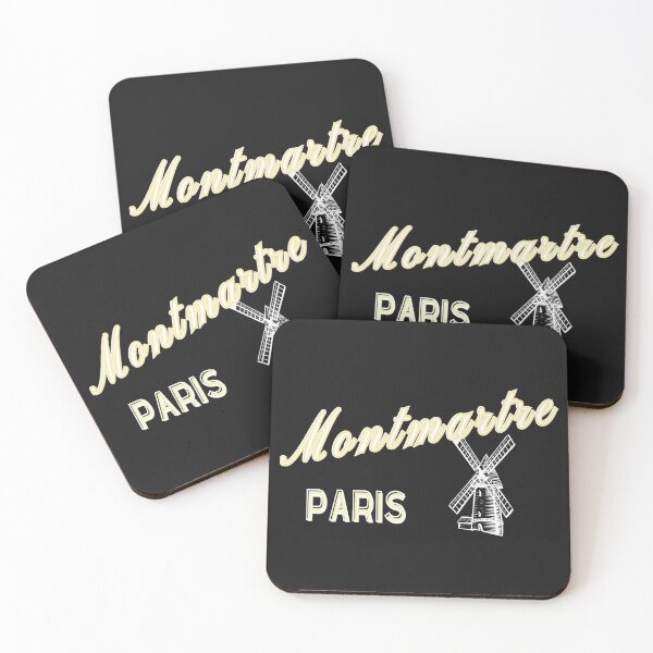 Aperçu de l'œuvre Montmartre Paris, texte léger. Cadeaux et marchandises créée et vendue par LindaLG.