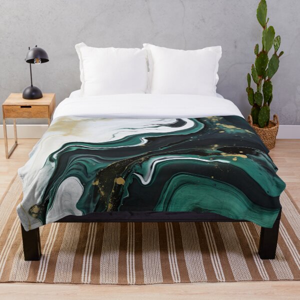 Item preview, Green and White Marble Paint Swirl designed and sold by Digi-Artsy.