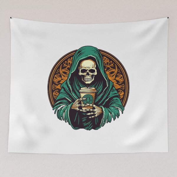 Item preview, Hoody Skeleton with Coffee designed and sold by PaTToStudio.