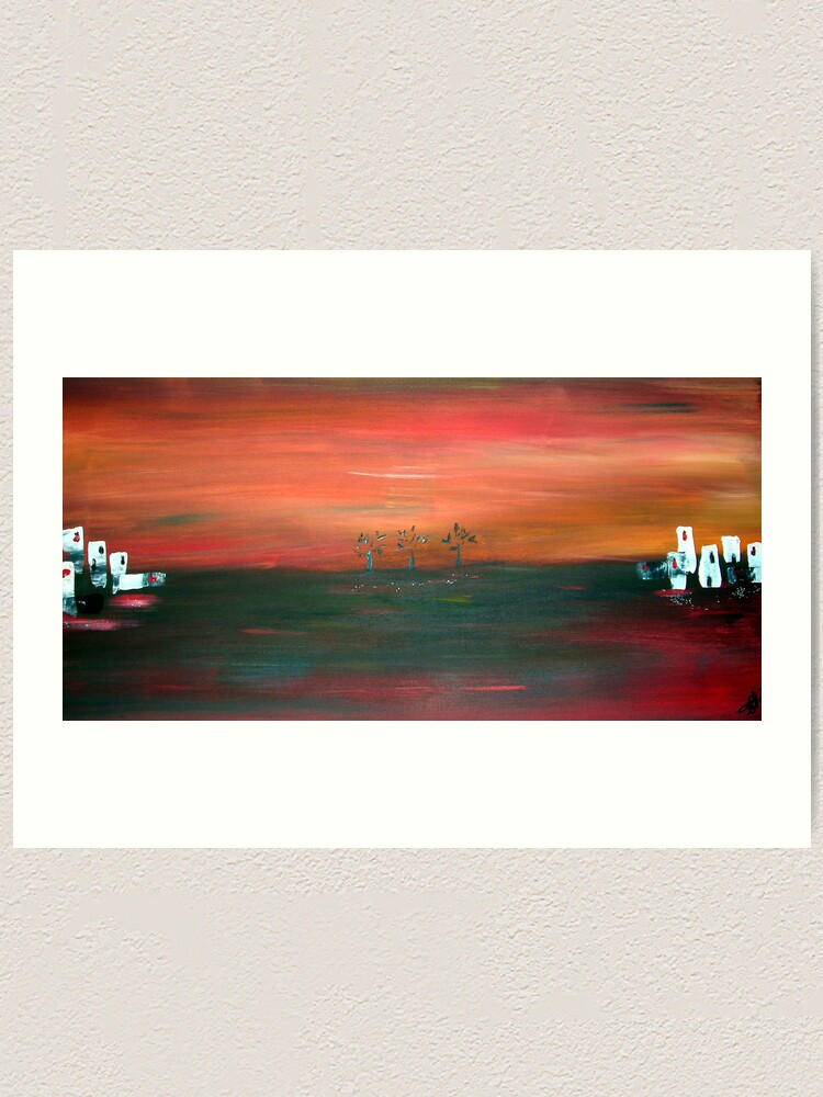 Alternate view of Three Trees Art Print