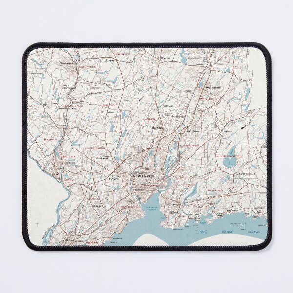Item preview, Vintage Map of New Haven County CT (1979) designed and sold by BravuraMedia.