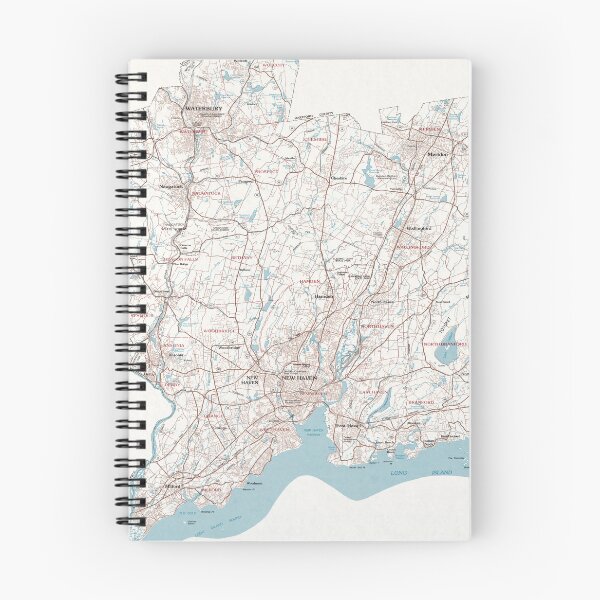 Item preview, Vintage Map of New Haven County CT (1979) designed and sold by BravuraMedia.