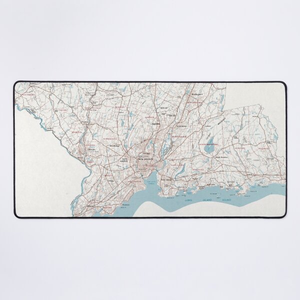 Item preview, Vintage Map of New Haven County CT (1979) designed and sold by BravuraMedia.