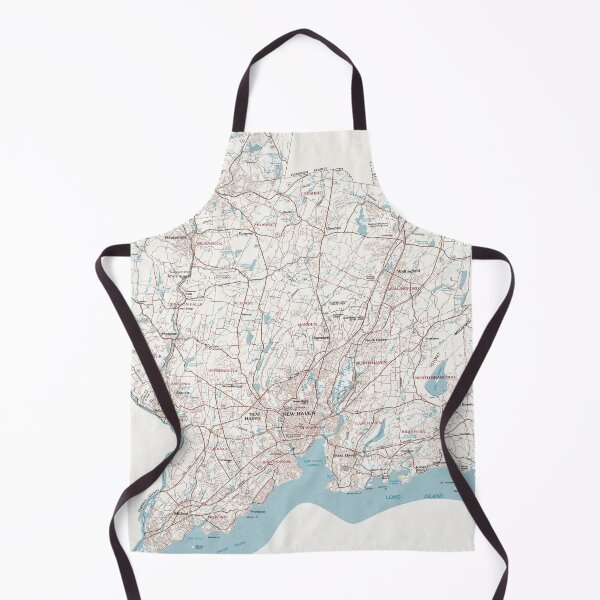 Item preview, Vintage Map of New Haven County CT (1979) designed and sold by BravuraMedia.